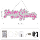 Axyaa Neon Sign for Proposal Party Room Decoration, Girls Pink Bedroom.