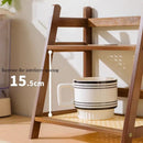 Axyaa Bamboo Kitchen Spice Caddy Shelf Organizer & Display Rack for Coffee Bar Counter