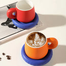 Axya Cartoon Ceramic Mug Set for Home Kitchen - Small Crowd Milk Coffee Cup