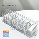 Axyaa Phone Case & Cable Organizer Box with Transparent Lid & Dustproof Design
