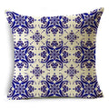 Axyaa Blue & White Porcelain Pattern Pillowcase - Sofa Decor 40cm/45cm/50cm