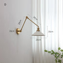 Axyaa Copper Swing Arm LED Wall Sconce Up Down Lighting Nordic Modern Wandlamp