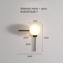 Axyaa Glass Ball Wall Lights for Home Bedroom Decoration
