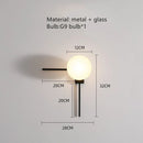 Axyaa Glass Ball Wall Lights for Home Bedroom Decoration with Artistic Reflection