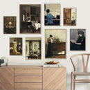 Moody Victorian Woman Portrait Wall Art Print by Axyaa