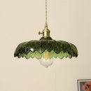 Axyaa Green Glass LED Pendant Hanging Lamp for Home Decor