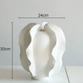 Axyaa Carambola Ceramic Vase Artificial Flower Pot Modern Home Decor Desk Decoration