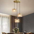 Axyaa Glass LED Pendant Lights for Indoor Lighting, Luxury Ceiling Lamp for Bedside, Bathroom, Bar, Restaurant