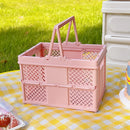 Axyaa Desktop Cartoon Storage Basket Organizer - Kawaii & Portable Solution