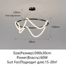 Axyaa Nordic LED Chandelier for Home Decor - Luminous Pendant Lighting