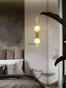 Axyaa Nordic Minimalist Iron Wall Lamp LED for Bedside Study Lighting