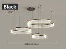 Axyaa Minimalist Circular Chandelier for Elegant Indoor Lighting.