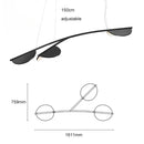 Axyaa LED Pendant Lamp: Adjustable Art Chandelier for Home Decor Lighting