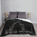 Axyaa X-Files Knitted Flannel Blanket: Scully Mulder UFO Aliens Thin Throw