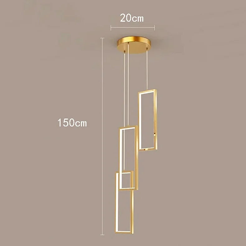 Axyaa Nordic Stair Chandelier Ceiling Light for Living and Dining Room