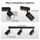 Axyaa LED Ceiling Lamp Track Spotlight for GU10 Bulb Replacement