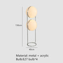 Axyaa Acrylic Ball Floor Lamp Chrome LED Standing Light