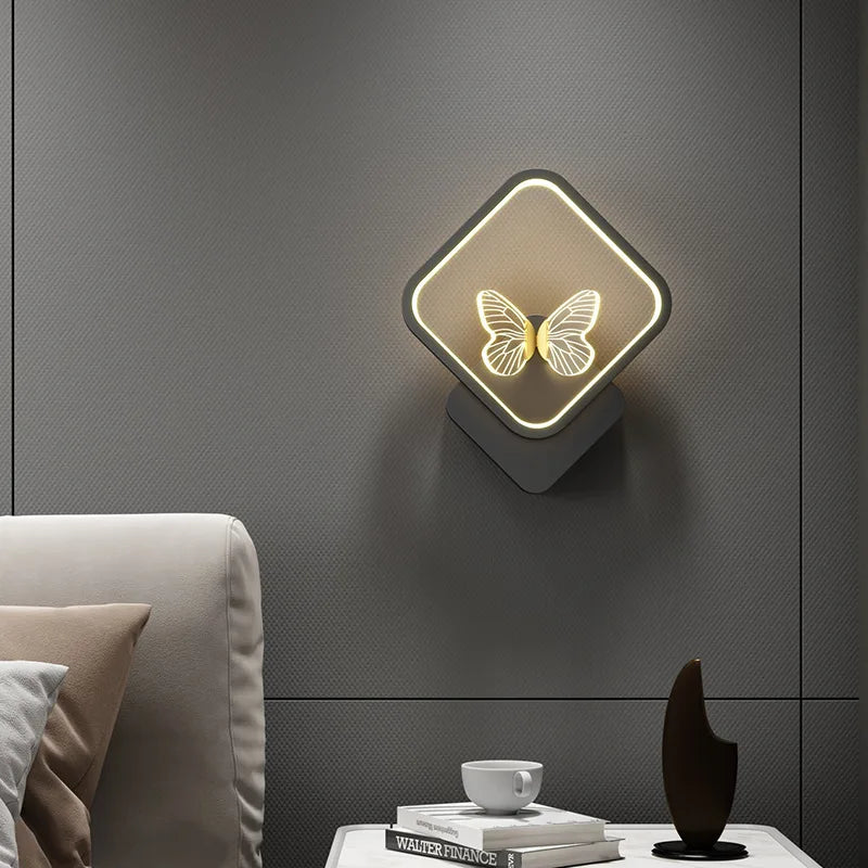 Axya Butterfly Wall Lamp: Modern Art Sconces Light Fixture for Home Decor