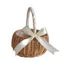 Axyaa Rattan Woven Flower Basket - Handmade Multifunctional Home Decor