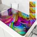 Axyaa Graphic Dish Drying Mat - Heat Resistant Non-slip Kitchen Counter Pad