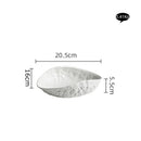 Axyaa Ceramic Oval Soup Plate - White Minimalist Dinner Plate