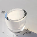 Axyaa Glass Vase Set for Desk Decor and Floral Arrangements
