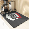 Axyaa Christmas Style Sink Mat, Coasters & Dining Table Accessories, English Letters Design