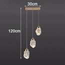Axyaa Crystal Chandelier Pendant Light for Elegant Living Room and Bedroom Lighting