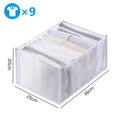Axyaa Closet Drawer Organizer Box for Bra, Underwear, Pants, Scarf - Wardrobe Clothing Storage