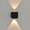Axyaa LED Wall Lamp: Modern, Waterproof, Indoor/Outdoor, Up Down, Nordic, Aluminum, White/Black.