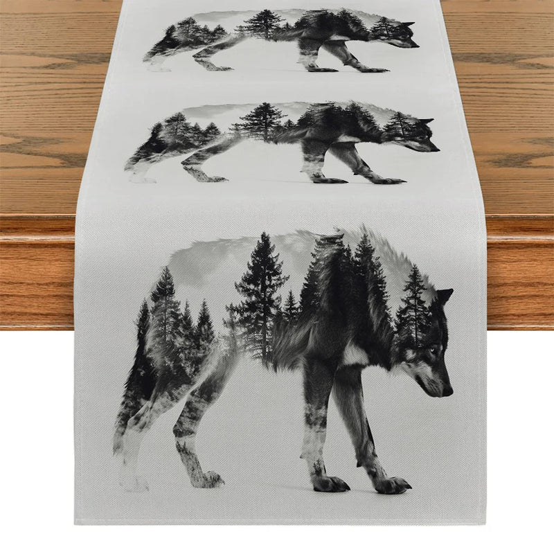 Axyaa Forest Table Runner for Home Dining Decoration