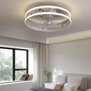 Axyaa Modern Ceiling Fan Light Remote Control Simple Living Dining Bedroom Chandeliers