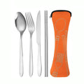 Axyaa Stainless Steel Cutlery Set - Knife, Fork, Spoon, Chopsticks