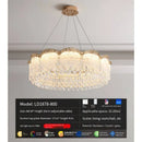 Axyaa Luxury Crystal Chandelier, French Dining Table Set, European Lamps