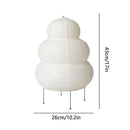 Axyaa Noguchi Table Lamp White Rice Paper Desk Light for Bedroom Living Room