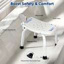 Axyaa 6-Level Adjustable Bath Chair Seat for Shower, Adults, Elderly, Pregnant, Non-Slip Stool