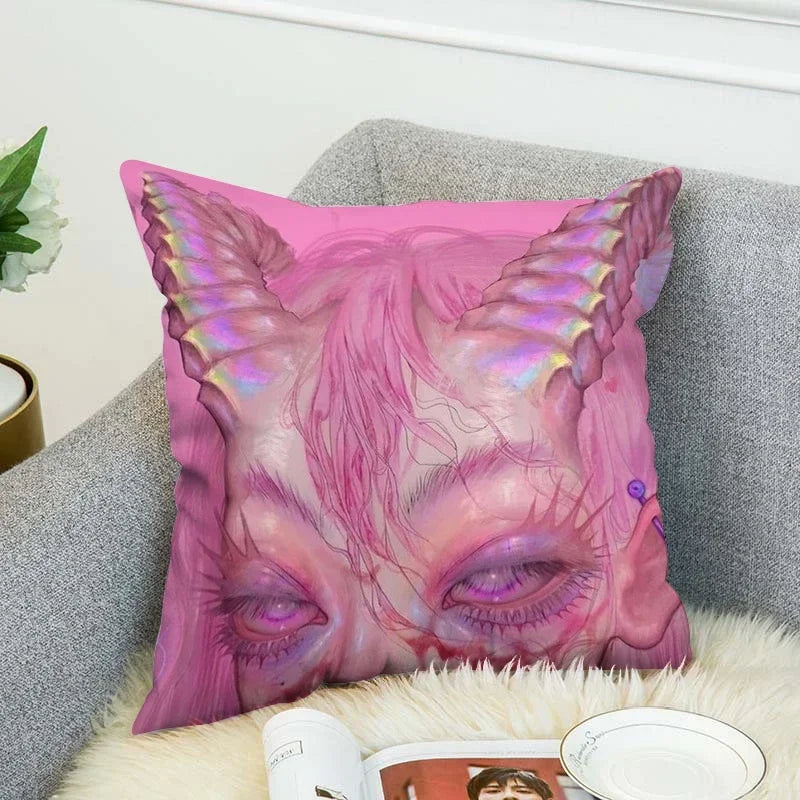 Axyaa Art Decor Pillow Cover 45x45 for Home & Car Decor