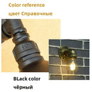 Axyaa Industrial Iron Pipe Wall Sconce for Bedroom, Bar, Restaurant, and Cafe