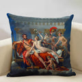 Axyaa Neoclassicism Napoleon Oil Painting Cushion Cover
