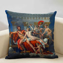 Axyaa Neoclassicism Napoleon Oil Painting Cushion Cover