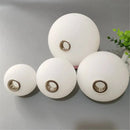 Axyaa Matte White Globe G9 Glass Shade Replacement Various Sizes Glass Cover