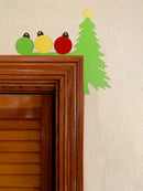 Axyaa Christmas Wooden Door Topper: Festive Holiday Home Decor for Entryways & Windows