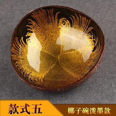Axya Geometric Coconut Bowl Set of 5 Colors