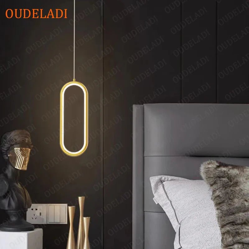 Axya Modern LED Ring Pendant Light - Minimalist Home Decor Fixture