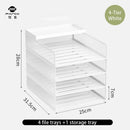Axyaa Metal File Tray - Office Document Storage Rack