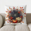 Axyaa Autumn Wreath Pumpkin Berries Pillow Cover