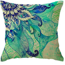Axyaa Boho Floral & Mandala Pillow Covers - Stylish Cushion Cover for Sofa and Bedroom