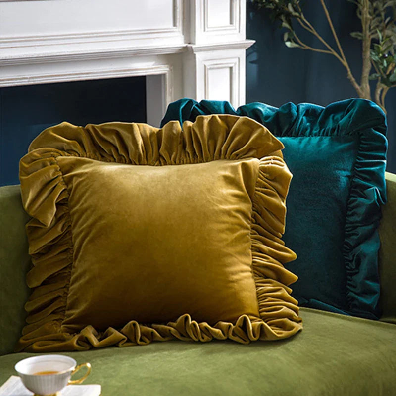 Axyaa Velvet Cushion Covers: Nordic Boho Style Decorative Pillows for Sofa and Bed