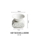 Axyaa Ceramic Stone Pattern Soup Salad Molecular Gastronomy Tableware Art Dish Bowl