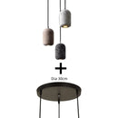 Axyaa Terrazzo LED Chandelier: Nordic Minimalist Style for Restaurant, Kitchen, and Tea Drink Decors